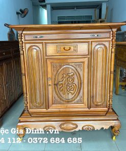 Tủ thờ Tràm Rừng Chữ Phúc 127cm