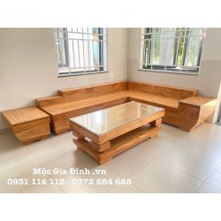 Bộ bàn ghế Gõ Đỏ Góc Hộp