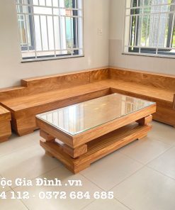 Bộ bàn ghế Gõ Đỏ Góc Hộp