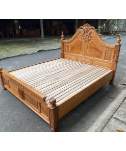 Giường Gõ Đỏ Nữ Hoàng