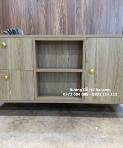 Kệ tivi mdf lõi xanh có 2 ngăn bí mật