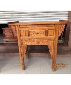Bàn thờ gia tiên gỗ Tràm rừng 107cm