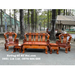 Bàn ghế Minh Quốc Đào tràm rừng tay 12 bàn hộp