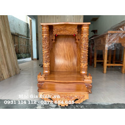 Bàn thờ Thần Tài Gõ Đỏ  81*68*107