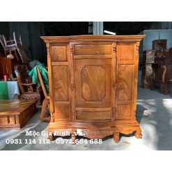 Tủ thờ Gõ Trơn Zin 6 chân