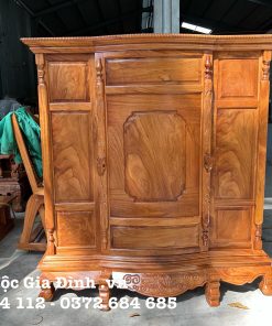 Tủ thờ Gõ Trơn Zin 6 chân
