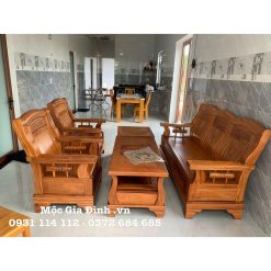 Bộ bàn ghế gỗ Gõ Đỏ Thùng Fanky-11A02