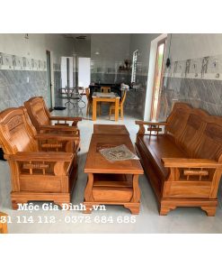 Bộ bàn ghế gỗ Gõ Đỏ Thùng Fanky-11A02