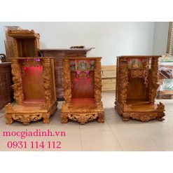 Bàn thờ Thần Tài Rồng Mây 60*60*98