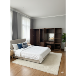 Tủ quần áo MDF Lõi Xanh kèm Bàn Trang Điểm