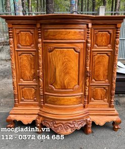 Tủ thờ Bụng Phệ Gõ Đỏ Mô Gõ Lào