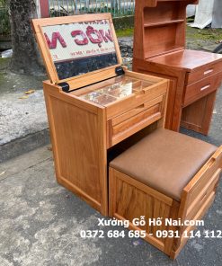 Bàn trang điểm đa năng gỗ gõ
