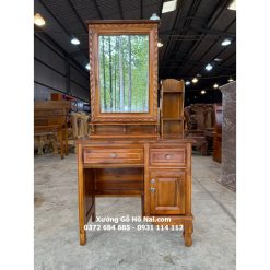 Bàn trang điểm vuông gỗ tràm