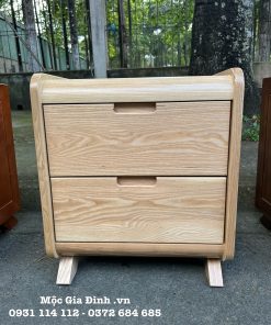Tủ đầu giường Sồi Ngăn Ẩn màu tự nhiên