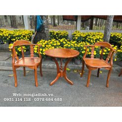 Bàn Trà gỗ Gõ Đỏ 2 ghế