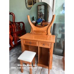 Bàn trang điểm gỗ Sồi