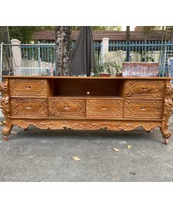 Kệ tivi Louis Gõ Đỏ Cao Cấp
