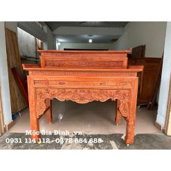 Bàn thờ gia tiên Nhị Cấp Hương Đá Liên Hoa