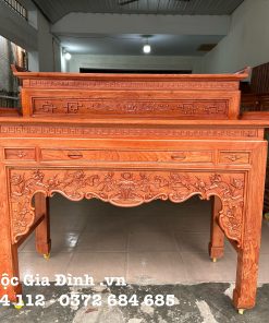 Bàn thờ gia tiên Nhị Cấp Hương Đá Liên Hoa