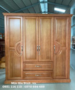 Tủ quần áo Xoan Đào Pano Tròn