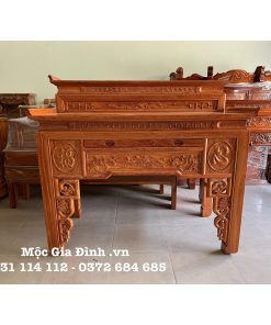Bàn thờ gia tiên Nhị Cấp Cẩm Lai Nam Phi 153cm