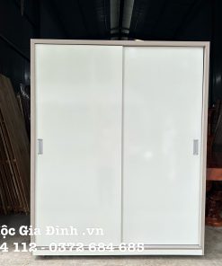 Tủ quần áo Cánh Trắng MDF Lõi Xanh