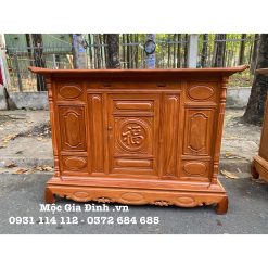 Tủ thờ Gõ chạm Chữ Phúc 175