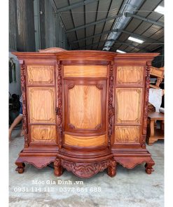 Tủ thờ gỗ Căm Xe Trơn 1.8m