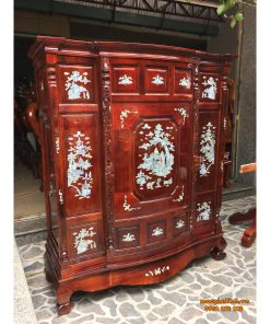 Tủ thờ Tràm cẩn 4 chân