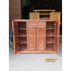 Tủ dép gỗ xoan phủ