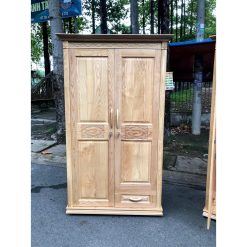 Tủ quần áo gỗ sồi pháp 2 cánh