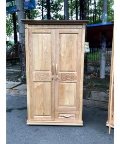 Tủ quần áo gỗ sồi pháp 2 cánh