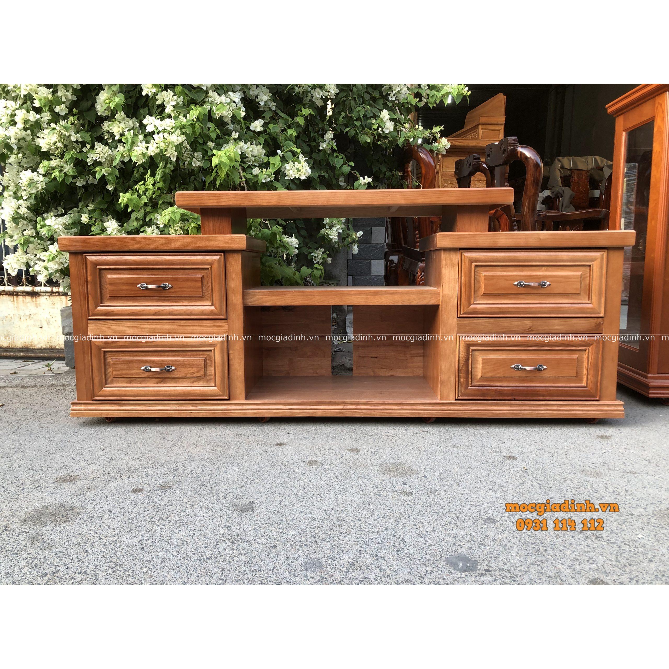 Kệ tivi Sồi 4 hộc