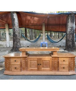 Kệ tivi Sồi vát góc