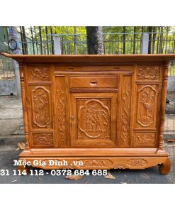Tủ thờ Gõ chạm Tam Đa 175