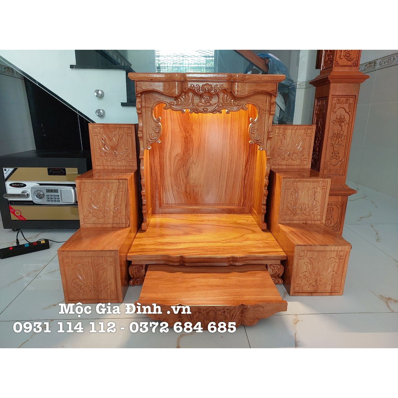 Bàn thờ Thần Tài Chữ Lộc 60*48*81