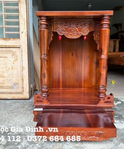 Bàn thờ Thần Tài Gỗ Tràm Phúc Lộc Thọ- 58*48*81