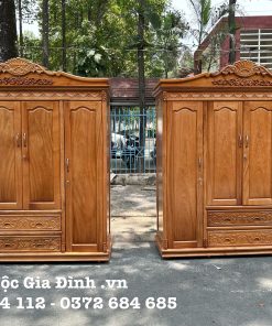 Tủ quần áo Gõ Đỏ Nữ Hoàng
