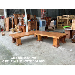 Bộ ghế Góc Mặt Nguyên Khối 6cm