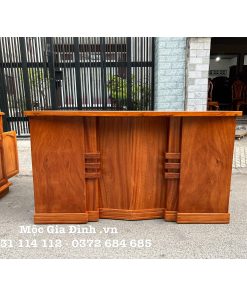 Bàn làm việc Gõ Đỏ Giám Đốc Mặt Cong