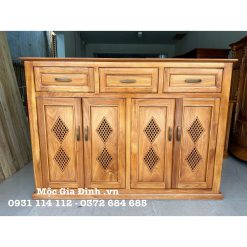 Tủ dép Gõ Đỏ Kim Cương