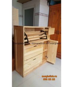 Tủ dép Gỗ Thông Thông Minh
