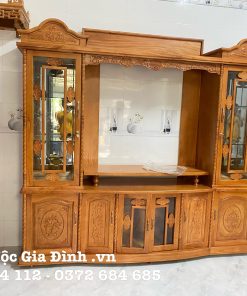 Kệ tivi Gõ Đỏ Kết Hợp Bàn Thờ Gia Tiên
