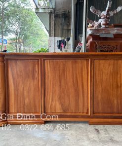 Bàn làm việc Gõ Đỏ Trám Thẳng