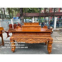 Sập thờ Gõ Đỏ Cửu Huyền Thất Tổ Chân 20