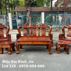 Bộ bàn ghế Tràm Rừng nghê đỉnh Tay 12
