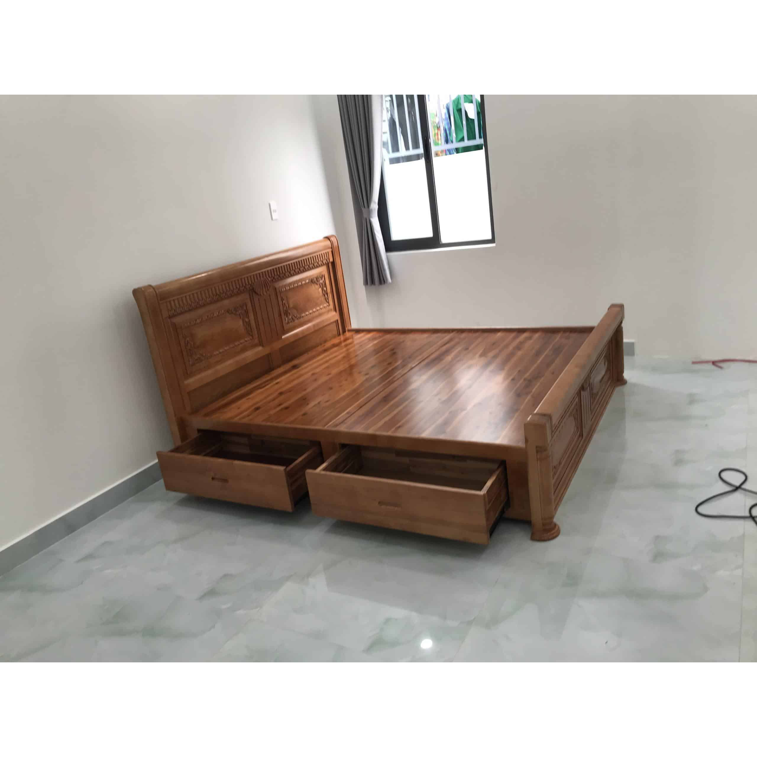 Giường Ngủ Sồi Pháp Dạt Phản - Image 4