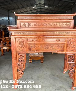 Bàn thờ gia tiên Nhị Cấp Cẩm Lai Nam Phi 127cm