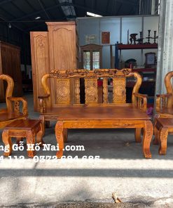 Bộ bàn ghế Tràm Minh Quốc Đào tay 10