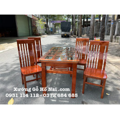 Bàn ăn sồi pháp 4 ghế